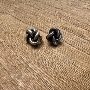 James Avery Original Lovers Knot Stud Earrings - Sterling Silver
